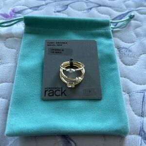 NWT CZ Stack rings